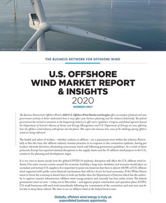 U S Market Report Business Network For Offshore Wind